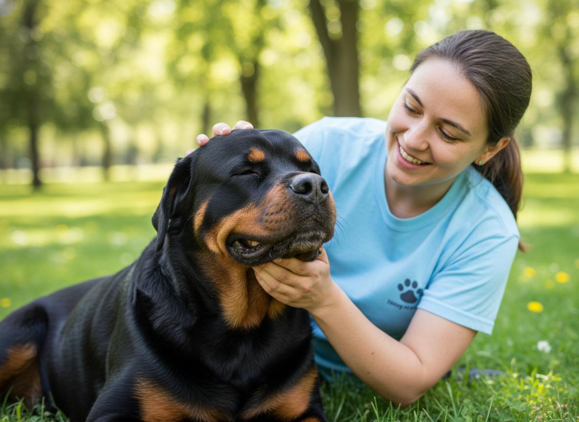 A rescued dog cared for by Kodi's Club Rescue